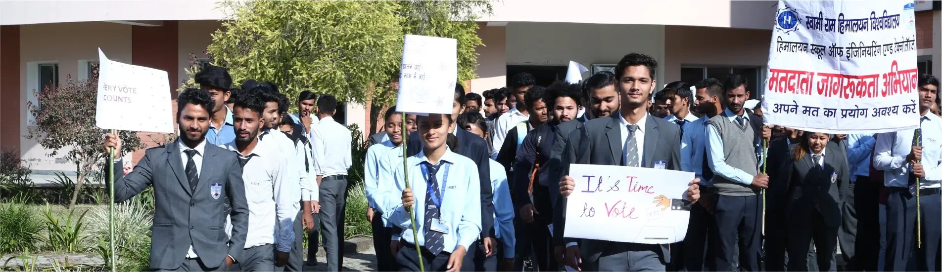 Student event at Himalayan School of Science & Technology