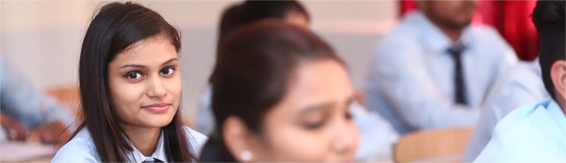 Students in class at Gauri Himalayan School of Science and Technology